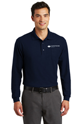 CLM-K500LSP Port Authority Silk Touch Long Sleeve Polo with Pocket 